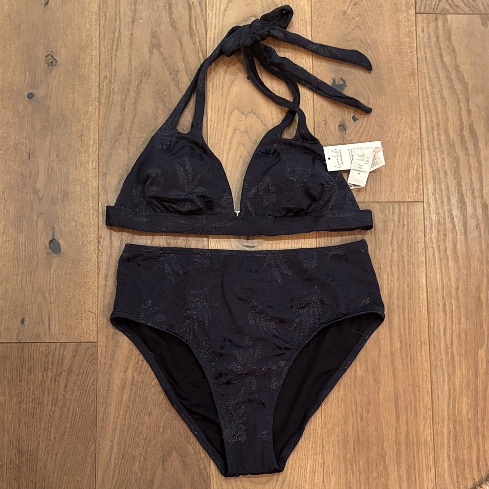 Cupshe Black Halter Bikini Set